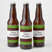 Chritmas Imitats Fotomodell 3 Bierflaschenetikett (Flaschen)