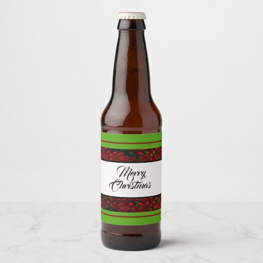 Chritmas Imitats Fotomodell 3 Bierflaschenetikett (Vorderseite)