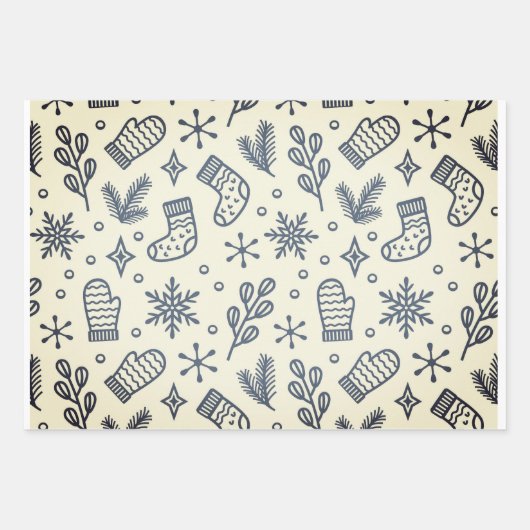 Chritmas Paper Geschenkpapier Set (Vorderseite 3)