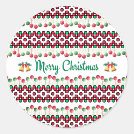 Chritmas Runder Aufkleber