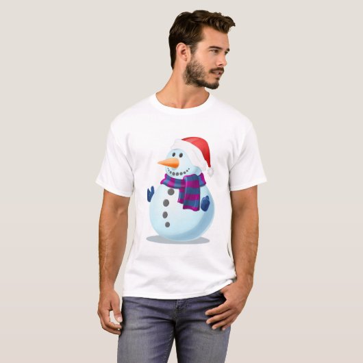 Chritmas Snowman T - Shirt (Vorne ganz)
