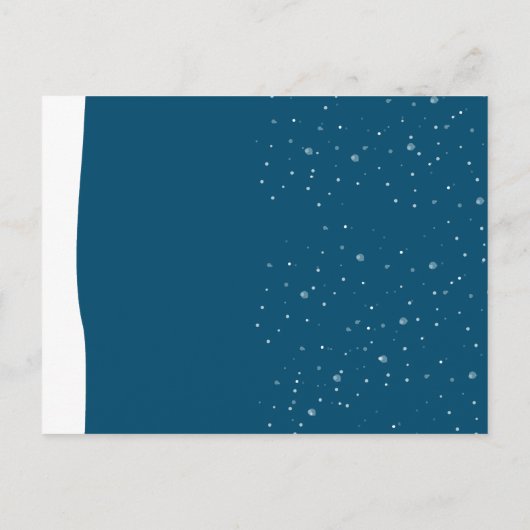 Chritsmas Family Party Save the Date Lebkuchen Ankündigungspostkarte (Rückseite)