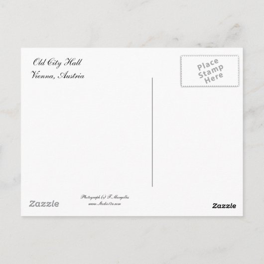 Chritsmas in Wien Postkarte (Rückseite)