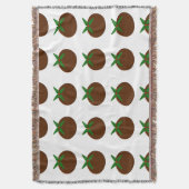 Chritsmas Pudding Throw Blanket Decke (Vorderseite Vertikal)