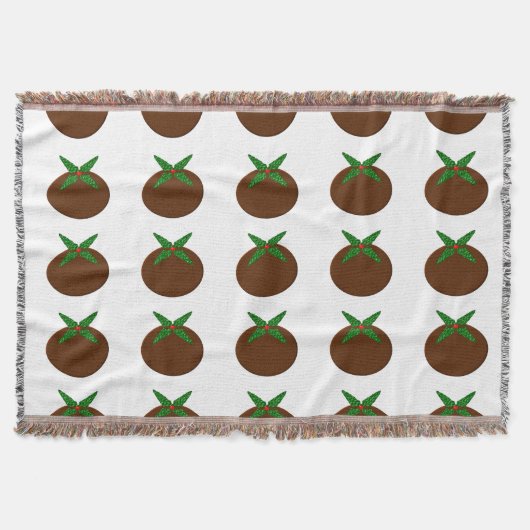 Chritsmas Pudding Throw Blanket Decke (Vorderseite)