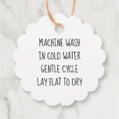 Chrochetet mit Liebe-Kraftskript Geschenkanhänger (Rückseite)