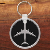 Chrom Airplane Schlüsselanhänger (Vorderseite)