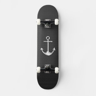 Chrom-Anker auf Kohlenstoff-Faser Skateboard