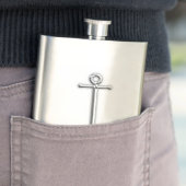 Chrom-Anker-Seedruck Flachmann (Beispiel)