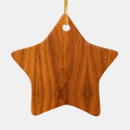 Chrom-Art-Leuchtturm auf Teakholz-Holz-Dekor Keramikornament (Hinten)