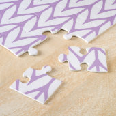 Chrom-Art-rosa Band-Bewusstseins-KristallStrick Puzzle (Seite)