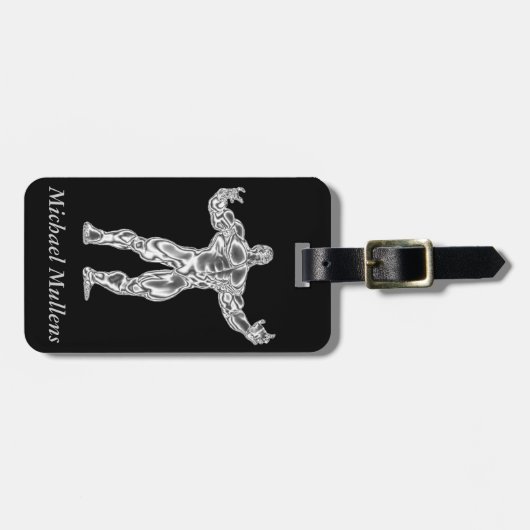 Chrom-Bodybuilder-Gepäckanhänger Gepäckanhänger (Vorderseite horizontal)