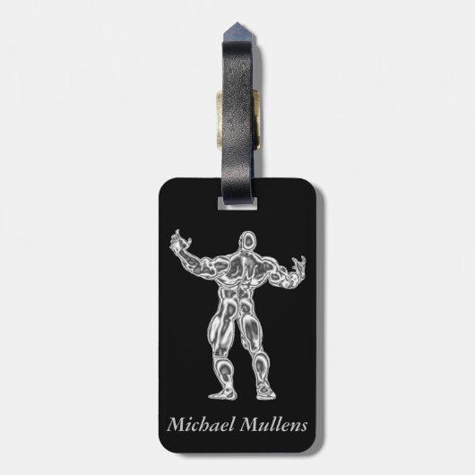 Chrom-Bodybuilder-Gepäckanhänger Gepäckanhänger (Rückseite vertikal)