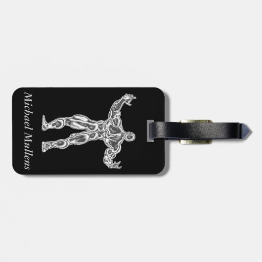 Chrom-Bodybuilder-Gepäckanhänger Gepäckanhänger (Rückseite horizontal)