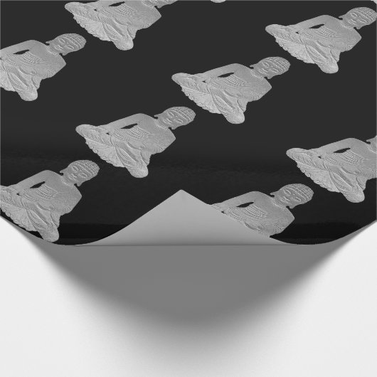 Chrom Buddhas Geschenkpapier (Ecke)