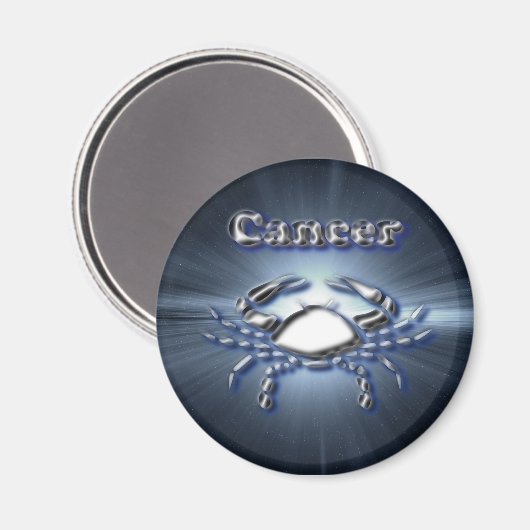 Chrom Cancer Magnet (Vorderseite/Rückseite)