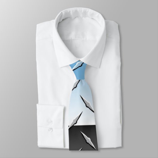 Chrom Diamantplatte Krawatte (Gebunden)