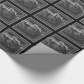 Chrom-Drache Geschenkpapier (Ecke)