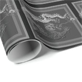 Chrom-Drache Geschenkpapier (Rolleneckpunkt)