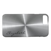 Chrom-Edelstahl-Metallblick Case-Mate iPhone Hülle (Rückseite (Horizontal))