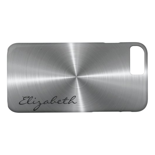 Chrom-Edelstahl-Metallblick Case-Mate iPhone Hülle (Rückseite (Horizontal))