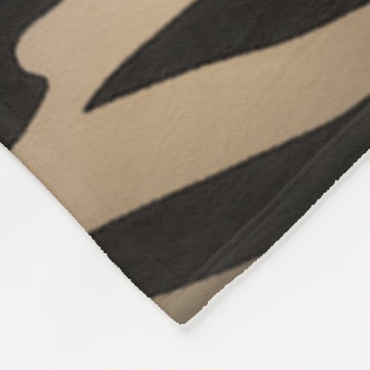 Chrom-Effektzebra-Druck Fleecedecke (Ecke)
