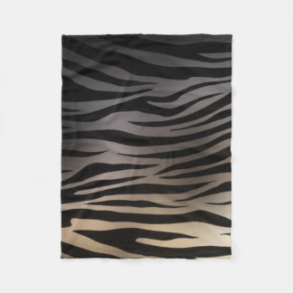 Chrom-Effektzebra-Druck Fleecedecke