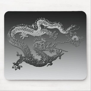 Chrom-Farben-Drache Mousepad
