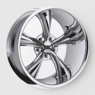    Chrom Große Wanduhr