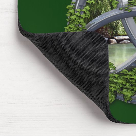 Chrom-keltischer Dreiheits-Knoten Mousepad (Ecke)