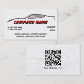 Chrom-Kontur-Korvette-Geschäftskarten Visitenkarte (Vorne/Hinten)