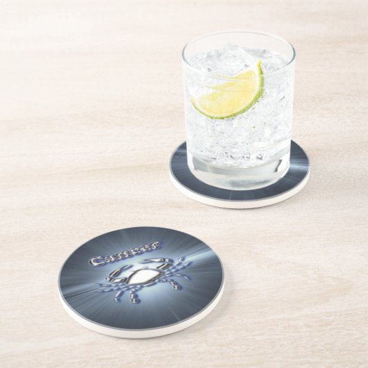 Chrom-Krebs Untersetzer (Seite)