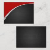 Chrom-Kurven-Rot Visitenkarte (Vorne/Hinten)