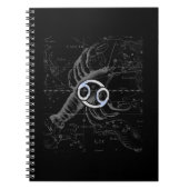 Chrom like Cancer Zodiac Sternbild Hevelius Notizblock (Vorderseite)