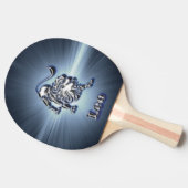 Chrom Löwe Tischtennis Schläger (Seitenansicht)