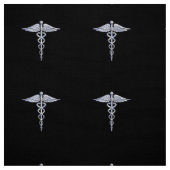Chrom mag Caduceus-medizinischen Stoff (Muster)