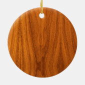 Chrom mag Fischerboot auf Teakholz-Holz Keramik Ornament (Hinten)