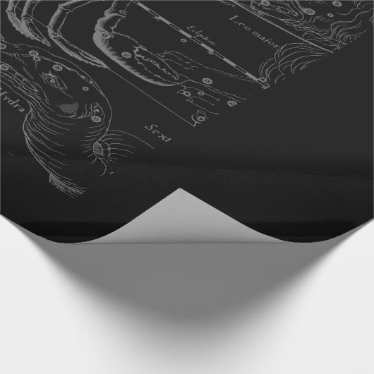 Chrom mag Krebs-Tierkreis-Konstellation Hevelius Geschenkpapier (Ecke)