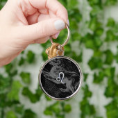 Chrom mag Löwe-Tierkreis-Zeichen auf Hevelius 1690 Schlüsselanhänger (Hand)