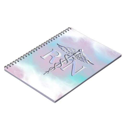 Chrom mag RNCaduceus in der Mutter-Perlen-Art Notizblock (Linke Seite)