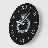 Chrom mag schottische Distel-Skala auf a Große Wanduhr (Winkel)