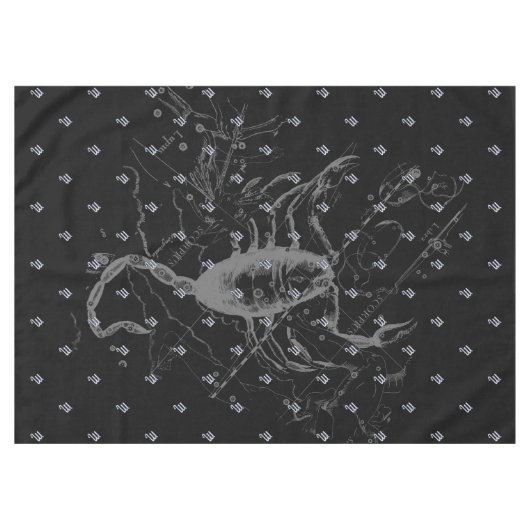 Chrom mag Skorpions-Tierkreis-Zeichen auf Hevelius Tischdecke (Vorderseite (Horizontal))