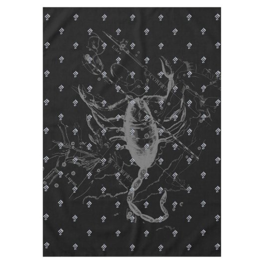 Chrom mag Skorpions-Tierkreis-Zeichen auf Hevelius Tischdecke (Vorderseite)