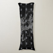 Chrom mag Wassermann-Tierkreis-Zeichen auf Seitenschläferkissen (Vorderseite Vertikal)