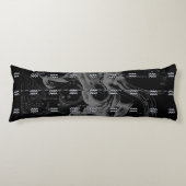 Chrom mag Wassermann-Tierkreis-Zeichen auf Seitenschläferkissen (Vorderseite)