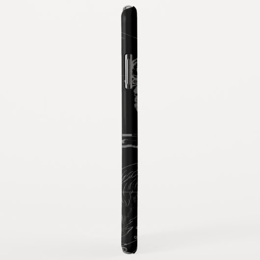 Chrom mag Widder-Tierkreis-Symbol auf Hevelius Case-Mate iPhone Hülle (Hinten/Rechts)