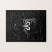 Chrom mag Widder-Tierkreis-Symbol auf Hevelius Puzzle (Horizontal)