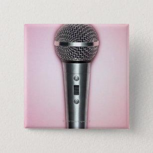 Chrom-Mikrofon Button