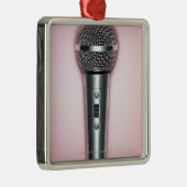 Chrom-Mikrofon Silbernes Ornament (Rechts)