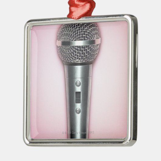 Chrom-Mikrofon Silbernes Ornament (Links)